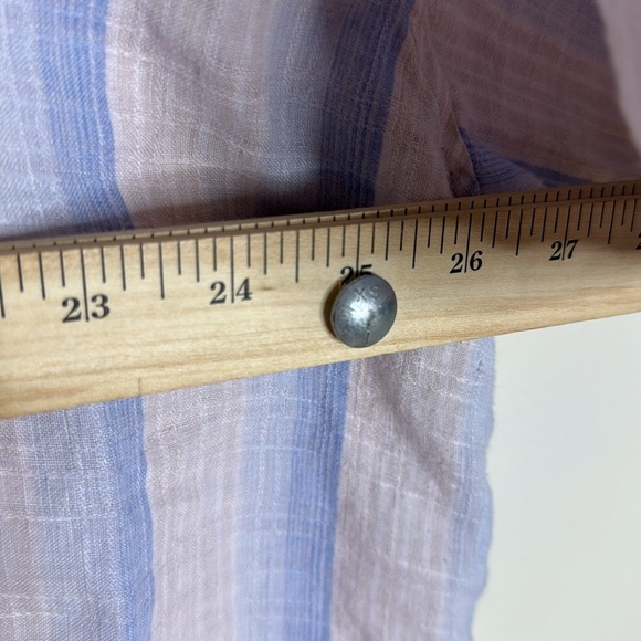 Tommy Bahama mens linen Blue and White Striped Men's Shirt size XXL spring - Picture 5 of 9